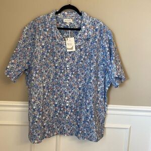NWT Men’s 100% Cotton Floral Shirt by Free‎ Assembly- XXXL